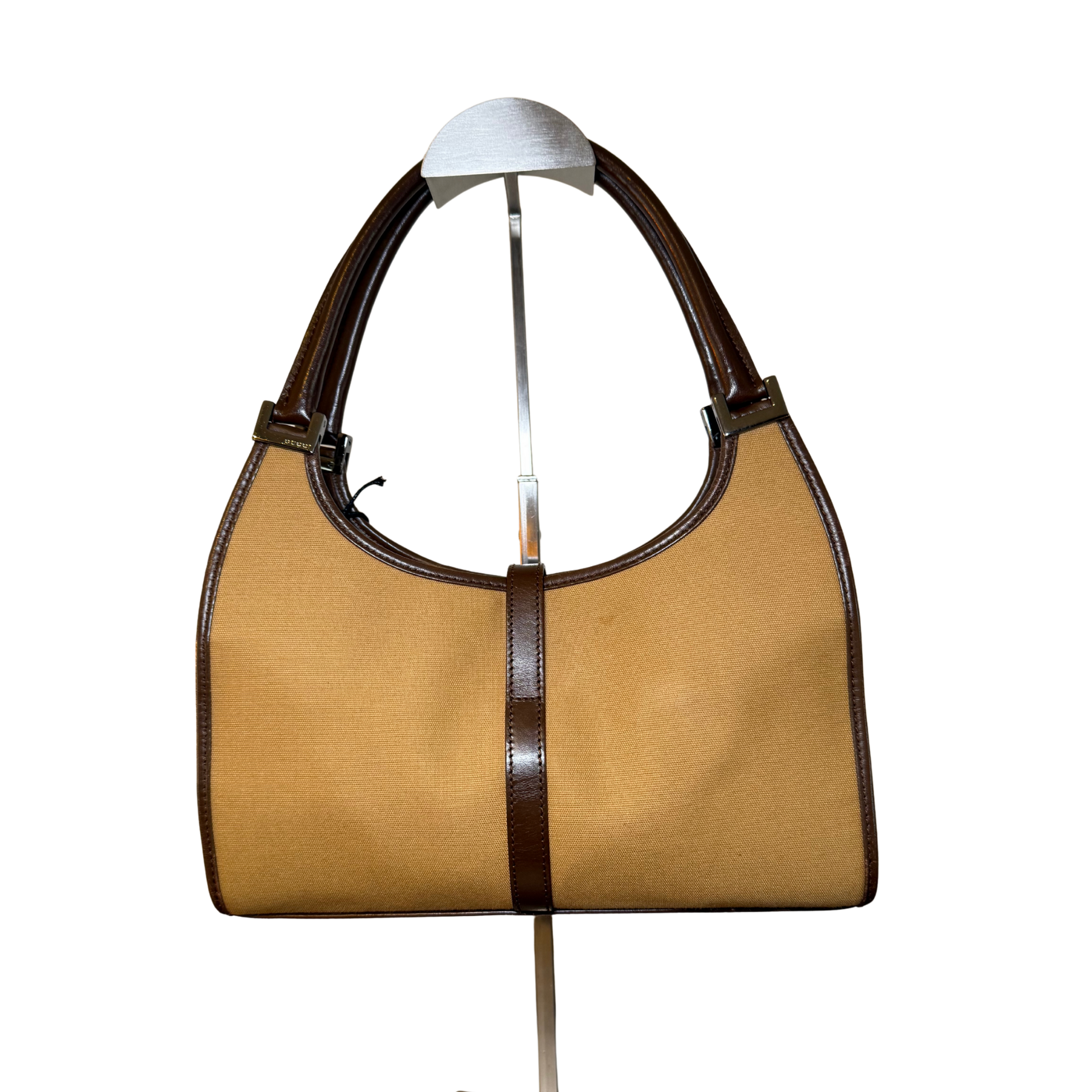 Back View of Gucci Jackie with leather details