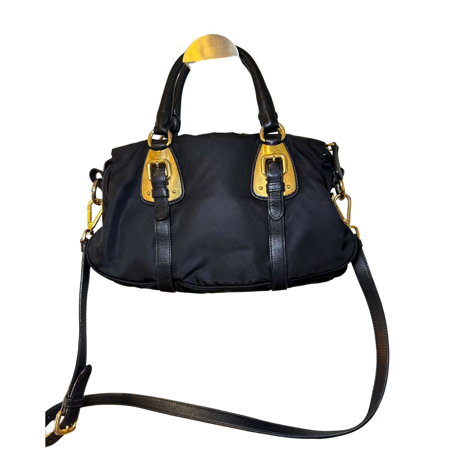 back view of Prada pre-loved handbag