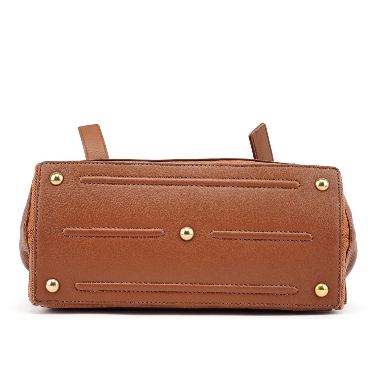 Base view of Yves Saint Laurent Muse 2-Way Bag showing excellent condition